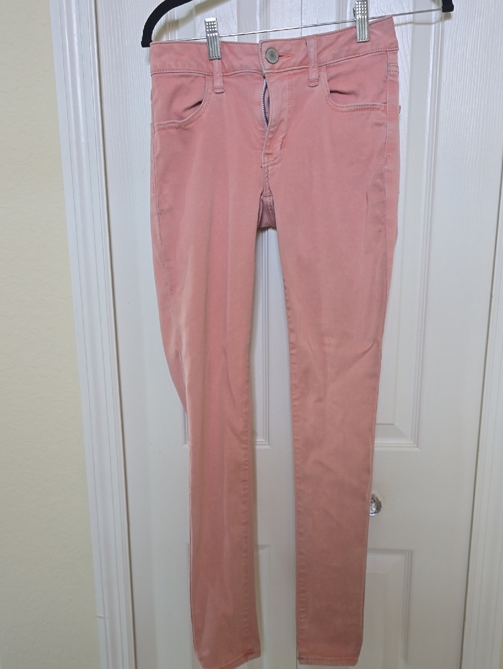 American EAGLE Blush Pink Slim Stretch Jeans